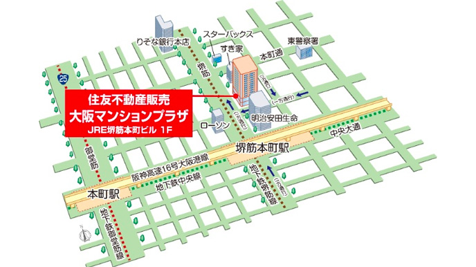 大阪マンションプラザ　地図